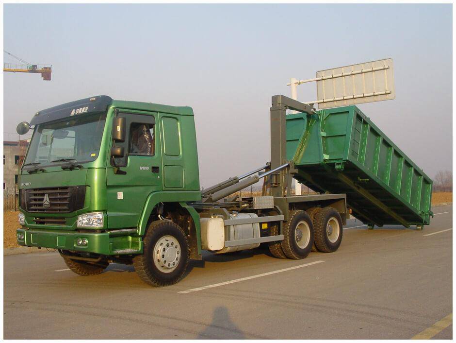 Sinotruck Hook Arm Garbage Truck - Avantizone.com